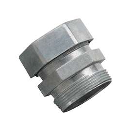 Halex 26351 Rigid Conduit Connector, 1/2 in, Compression, Steel