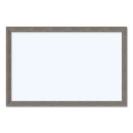 Magnetic Dry Erase Board with Rustic Frame, 36" x 24" (Actual Size: 35" x 23"), White Surface, Brown Wood Frame