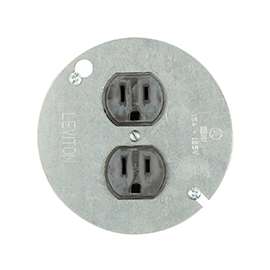 Leviton 250-01228-000 Duplex Receptacle, 15 A, 2-Pole, 5-15R, Brown