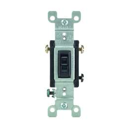 Leviton 1453-2E Switch, 120 V, Wall Mounting, Thermoplastic, Black