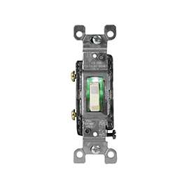 Leviton S01-01461-GLI Switch, 120 V, Ivory