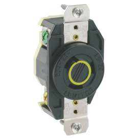 Leviton S01-02310-00D Single Receptacle, 20 A, Black