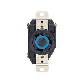 Leviton S01-02620-00D Single Receptacle, 30 A, Black
