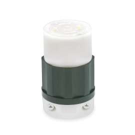 Leviton 165-02713-000 Locking Connector, 125/250 V, 30 A, Nylon