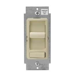 Leviton R61-06674-P0I Electro-Mechanical Slide Dimmer, 120 V, Ivory