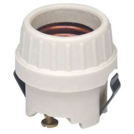 Leviton 8875 1-Circuit, Snap-In Lamp Holder, 250 V, 660 W, Porcelain
