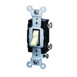 Leviton S01-CS115-2IS Switch, 120/277 V, Wall Mounting, Thermoplastic, Ivory
