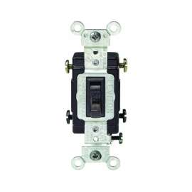 Leviton S03-CS220-2IS Toggle Switch, 120/277 V, Flush Mounting, Thermoplastic, Ivory