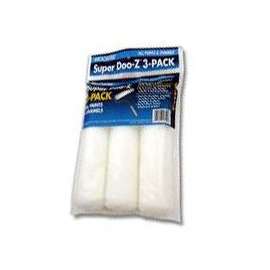 WOOSTER R725-9 Paint Roller Cover, 3/8 in Thick Nap, Fabric Cover, White