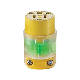 Leviton R50-515CV-LIT Round Dead Connector, 125 V, 15 A, PVC