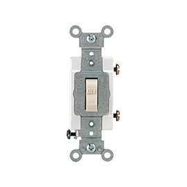 Leviton S06-CS115-2TS Switch, 120/277 V, Thermoplastic, Light Almond
