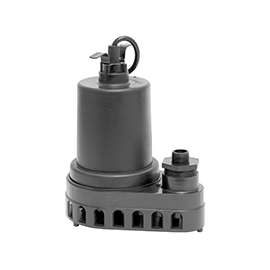 Superior Pump 91570 Submersible Utility Pump, 120 V, 4.9 A, 1-1/2 in Outlet, 55 gpm