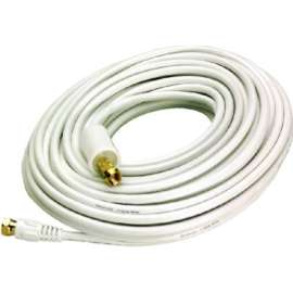 50' WHT RG6 Coax Cable
