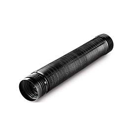 Amerimax 54022 Flexible Drain Pipe, 4 in, 8 ft L, Black