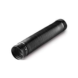 Amerimax 54021 Solid Flex Drain Pipe, 4 in, 8 ft L, Black