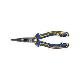 IRWIN 1902417 Nose Plier, Steel Jaw, Blue/Yellow Handle
