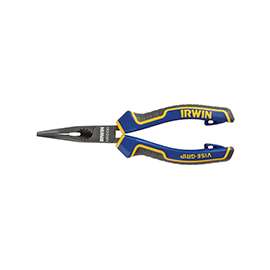 IRWIN 1902420 Nose Plier, Steel Jaw, Blue/Yellow Handle