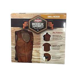 Bucket Boss 80400 SuperVest, S/M Waist, 14-Pocket, Canvas, Brown