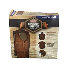 Bucket Boss 80450 SuperVest, L/XL Waist, 14-Pocket, Canvas, Brown