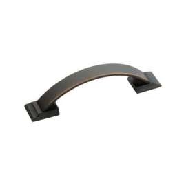 Amerock BP29349ORB Drawer Pull, 4-3/8 in L Handle, Zinc, Oil-Rubbed Bronze