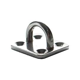 Ram Tail RT SEP-02 Square Eye Plate, Stainless Steel, For Turnbuckle or Fork Jaws
