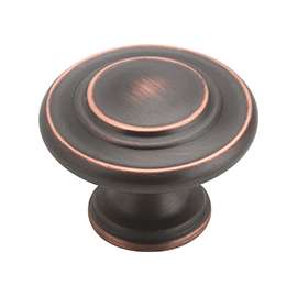 Amerock TEN1586ORB Cabinet Knob, 1 in Projection, Zinc, Oil-Rubbed Bronze
