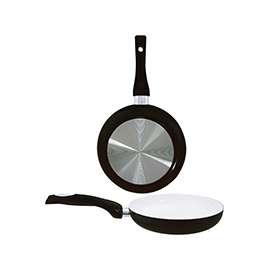 Euro-Ware Eurohome 8128-BK Fry Pan, Aluminum, Black