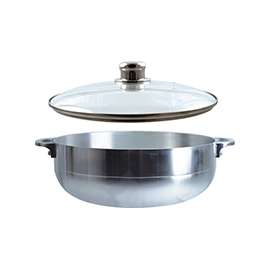 Euro-Ware 97302#9 Stock Pot with Lid, 6.7 qt Capacity, Aluminum
