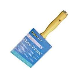 Linzer 3550-5 Paint Brush, 3-1/8 in L Bristle, Threaded Handle, Stainless Steel Ferrule