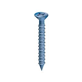 COBRA ANCHORS 630J Flat Head Concrete Screw, 1/4 in Thread, 2 in Drive