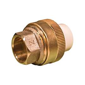 GENOVA 500 Series 53033Z Transition Union, 1/2 in Slip Joint