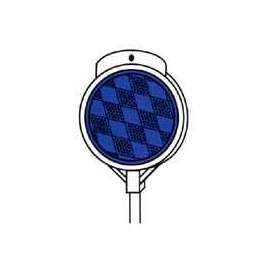 HY-KO DM100B48 Driveway Marker, Aluminum Post, Blue Reflector