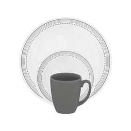 OLFA 1119398 Dinnerware Set, Vitrelle Glass, For Dishwashers, Pre-Heated Microwave Ovens and Refrigerators