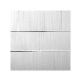 GAF WeatherSide 2221000WG Shingle Siding, 12 in L, 24 in W, White