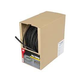 GB FLX-2525B Split Tubing, 1/4 in Dia, 250 ft L, Polypropylene, Black