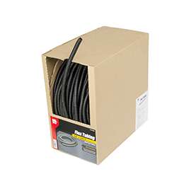 GB FLX-3820B Split Tubing, 3/8 in Dia, 200 ft L, Polypropylene, Black
