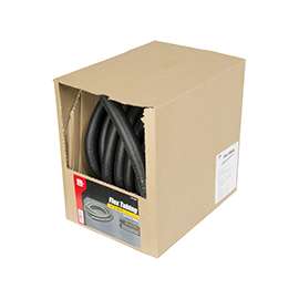 GB FLX-1050B Split Tubing, 1 in Dia, 50 ft L, Polypropylene, Black
