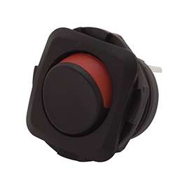 GB GSW Series GSW-51 Rocker Switch, 125/250 V, Black
