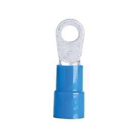 GB 14-095 Ring Terminal, 600 V, 6 AWG, Vinyl Insulation, Blue