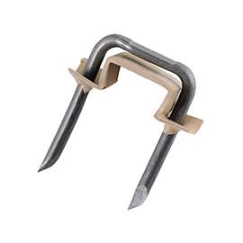 GB MSI-75 Insulated Metal Staple, 1-1/4 in L Leg, Polyethylene, Pack