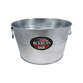 Behrens 0GS Wash Tub, 5 gal Capacity, Galvanized Steel