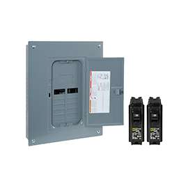 Square D Homeline HOM1224L125PGCVP Load Center, Plug-In Mounting, 125 A, Main Lug Breaker/Load Center, 12-Space