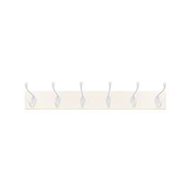 Amerock 2000325 Hook Rack, 6-Hook, MDF/Zinc