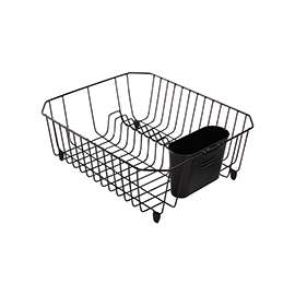 Rubbermaid FG6008ARBLA Wire Dish Drainer, Black