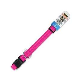 Petmate 0326167 Adjustable Dog Collar, 8 to 12 in L Collar, Nylon, Pink
