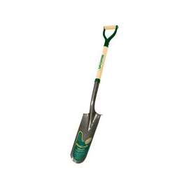 Landscapers Select Drain Spade Shovel, 6 In W X 16 In L, 30 In Wood D-Grip Handle, Lacquered And Tumble
