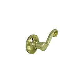 ProSource Dummy Door Lever, Right Hand Grip, Polished Brass
