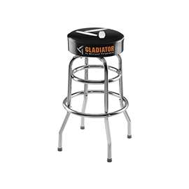 GLADIATOR GAAC30STPB Workbench Stool, 300 lb Capacity, Black