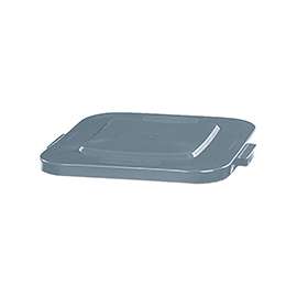 Brute 1869453 Square Lid, 28 gal, 22 in L x 22 in W x 2 in D, Gray