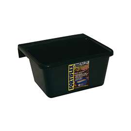 FORTEX-FORTIFLEX 1306623 Over-the-Fence Pet Feeder, S, 5 qt Volume, Hunter Green